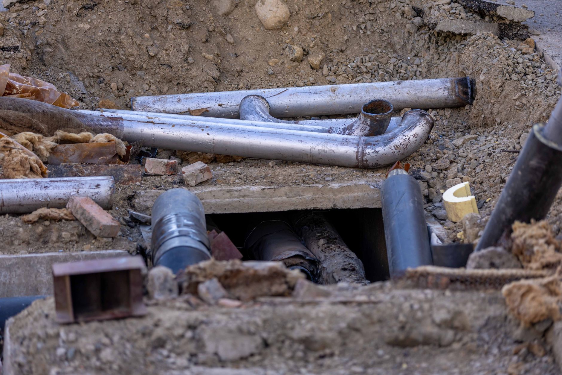 construction site sprinkler installation